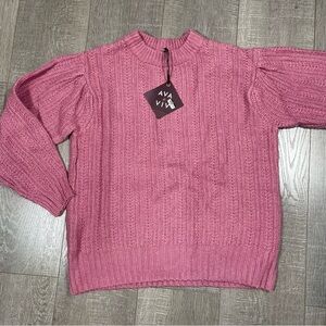 Ava & Viv Sweater Women's Sweater Pink Mauve Size 14(X)